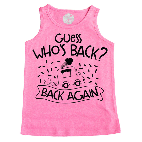 Guess Who's Back Kids Unisex Scoopneck Tank