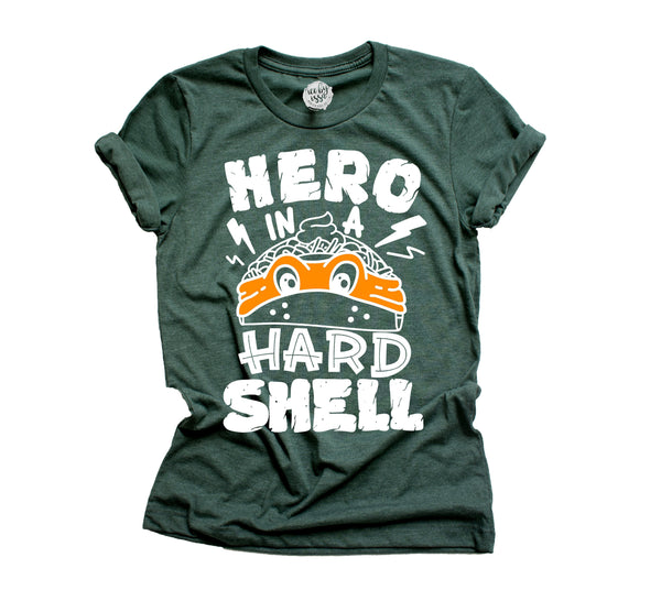 Hero in a Hard Shell Adult Triblend Unisex Tee