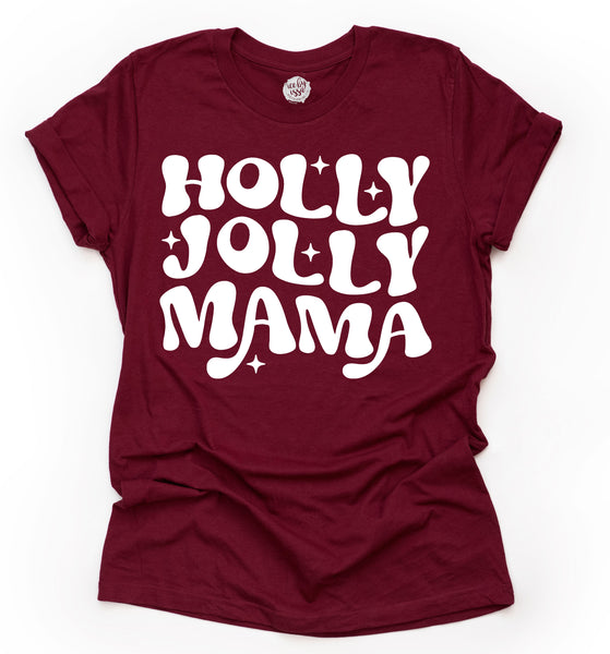 Holly Jolly Mama Unisex Adult Tee