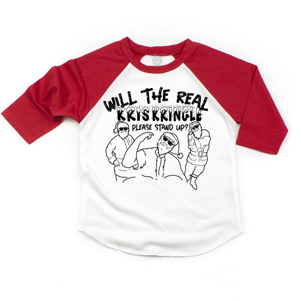 Kris Kringle Red Baseball Tee