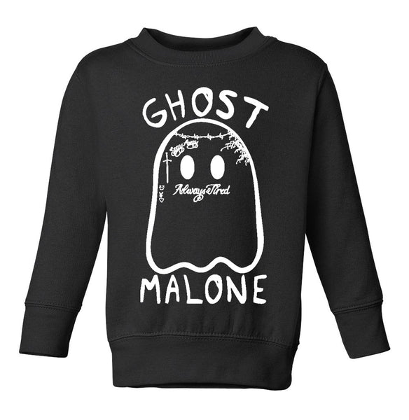 Ghost Malone Toddler Fleece Crewneck Pullover Sweater