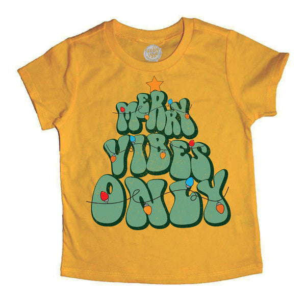 Merry Vibes Only Kids Tee