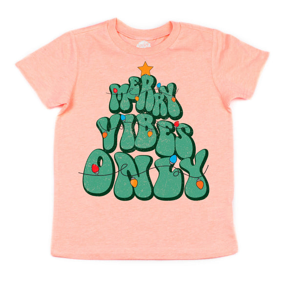 Merry Vibes Only Kids Tee