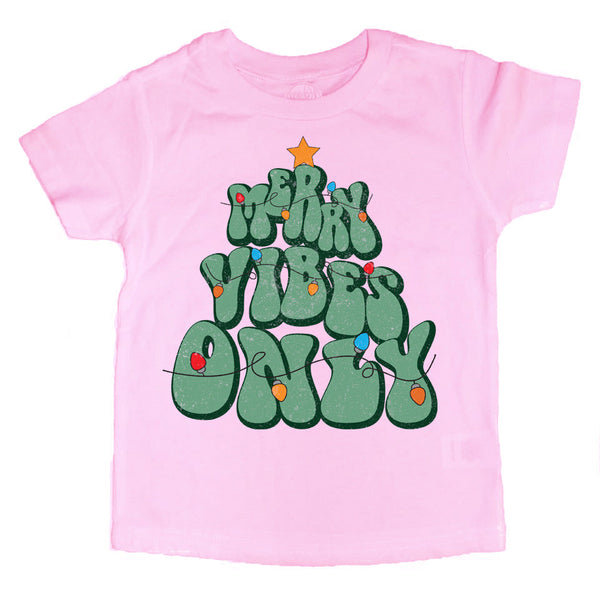 Merry Vibes Only Kids Tee