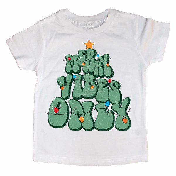 Merry Vibes Only Kids Tee