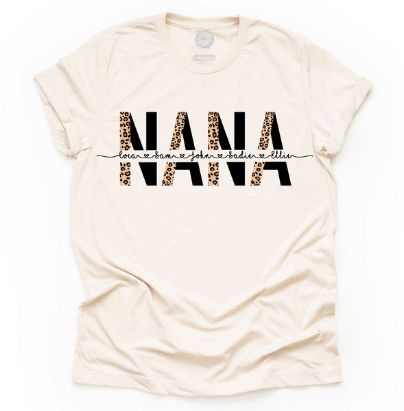 Custom MAMA/MIMI/GRANDMA/GRAMMA/NANA Unisex Adult Tee