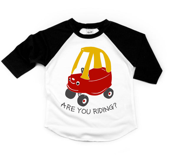 Are You Riding Raglan Tee