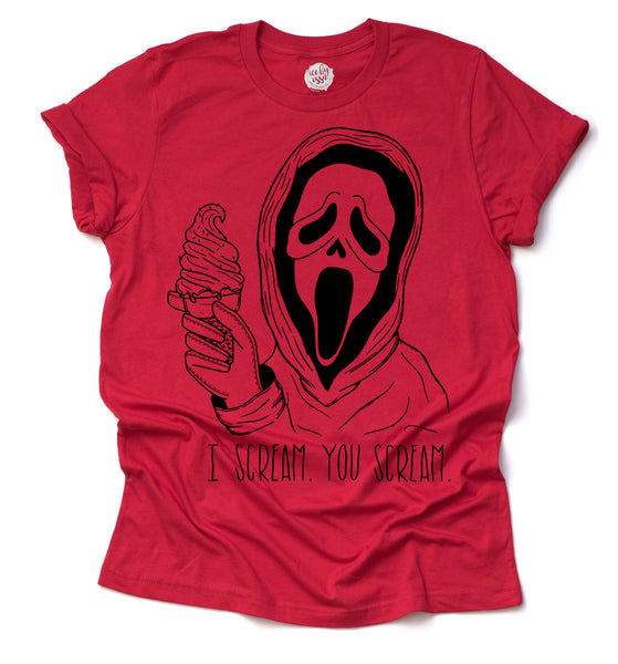 I Scream. You Scream. Adult Unisex Tee