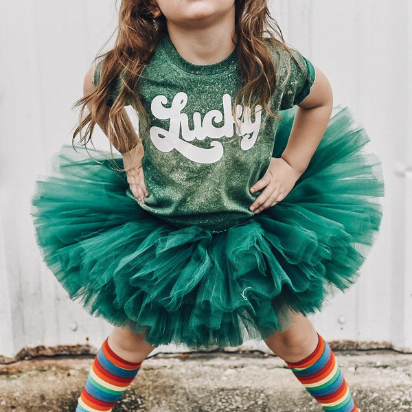 *LIMITED* COLORWASH Green Lucky Tee