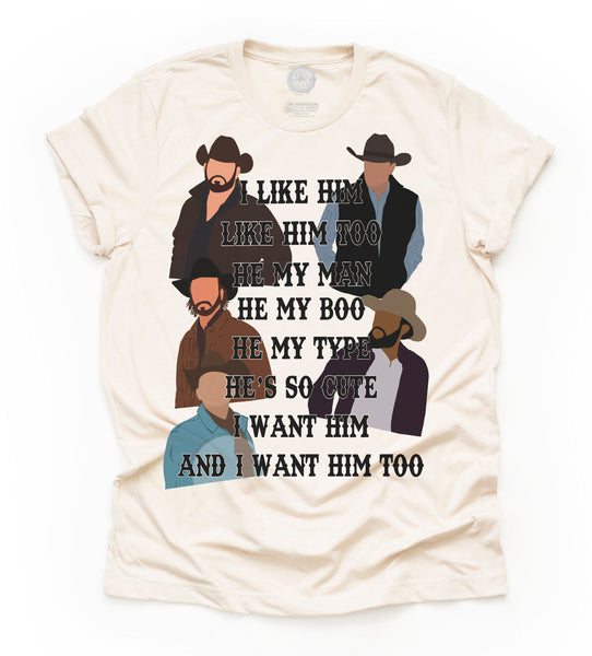 I Want Him Unisex Adult Tee