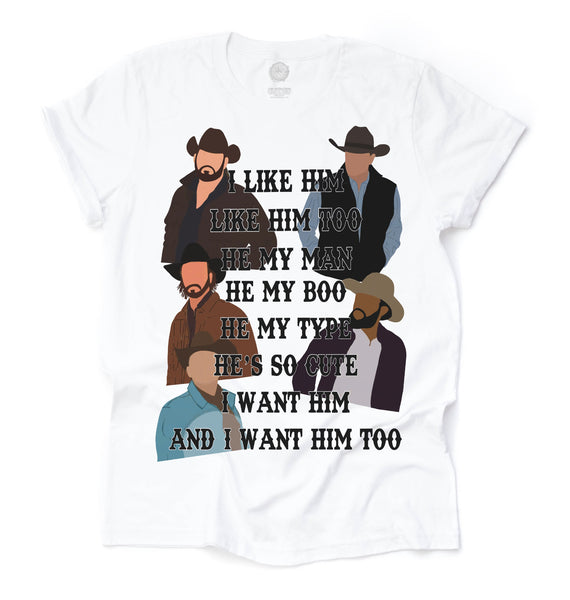 I Want Him Unisex Adult Tee